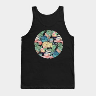 Lazy Afternoon - a chalk pastel illustration pattern Tank Top